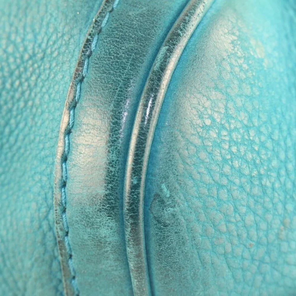 GUCCI Teal Nubuck Leather Boston Bag Joy 6GG1026K